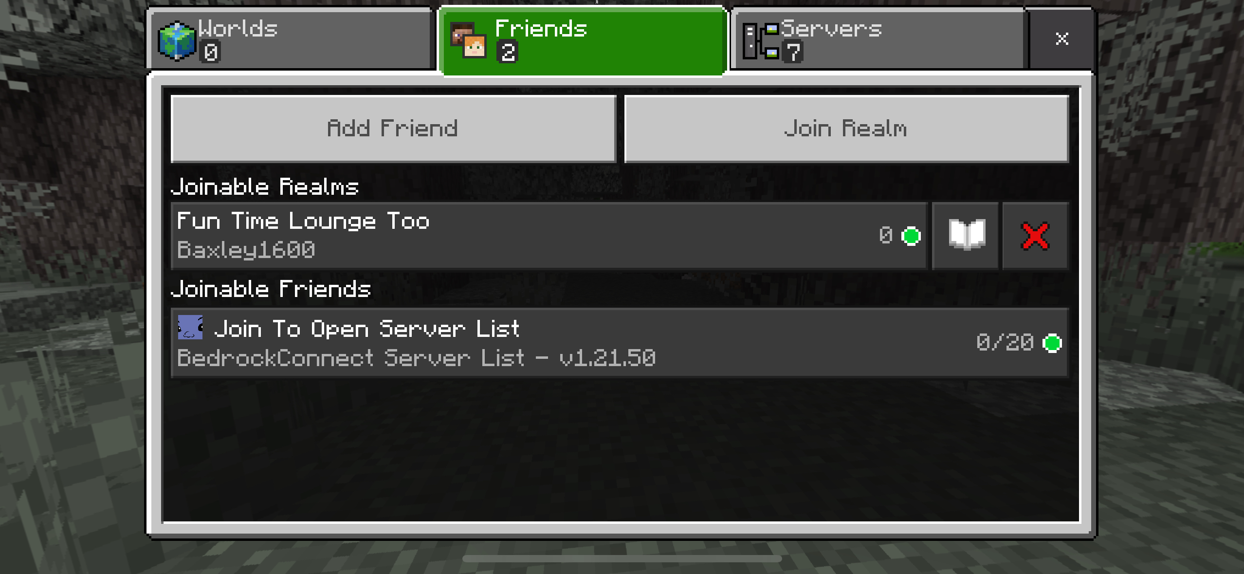 Multiplayer Friend Screen